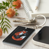 Tribal-Schwanz-Fuchs Schlüsselanhänger (Vorderseite rechts)