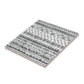 Tribal Schwarz-weiß Moderne Abstrakte Formen Fliese (Seite)