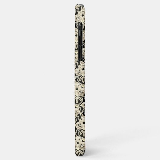 Tribal Schwarz-weiß und tan iPhone Fall Case-Mate iPhone Hülle (Hinten/Links)