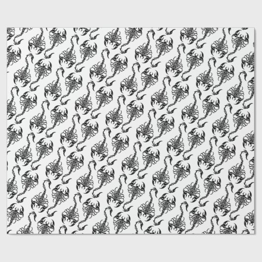 Tribal Scorpion Art Geschenkpapier (Flach)