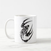 Tribal Scorpion Tattoo Design Kaffeetasse (Links)