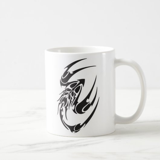Tribal Scorpion Tattoo Design Kaffeetasse (Rechts)