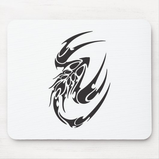 Tribal Scorpion Tattoo Design Mousepad (Vorne)