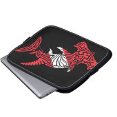 Tribal Scuba Flag Hammerhead Laptopschutzhülle (Vorne Knopf)