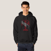 Tribal Scuba Flag Spiny Lobster Hoodie (Vorne ganz)