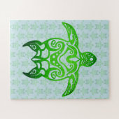Tribal Sea Turtle Honu Puzzle (Horizontal)