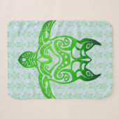 Tribal Sea Turtle Honu Sherpadecke (Vorderseite (Horizontal))