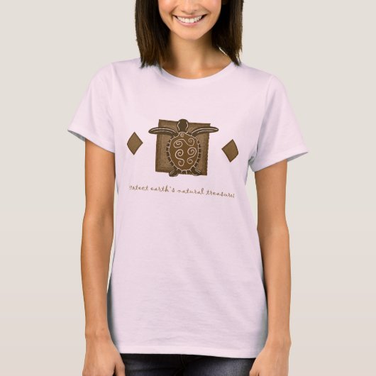 Tribal Sea Turtle T-Shirt (Vorderseite)