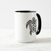 Tribal Sea Turtle Tasse (VorderseiteRechts)