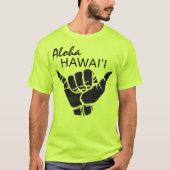 TRIBAL SHAKA (Hang LOOSE) - ALOHA HAWAII Blk T-Shirt (Vorderseite)