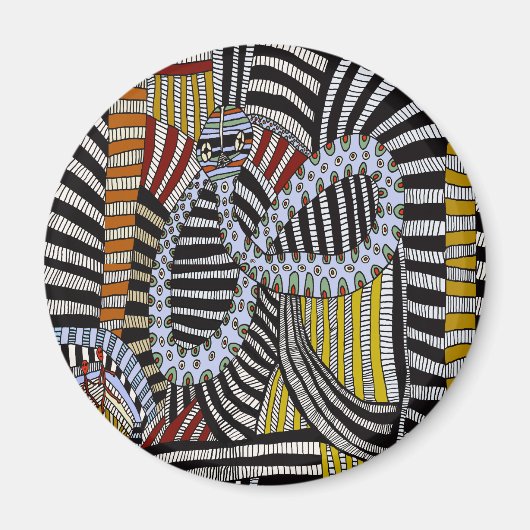Tribal Shaman Serpent Ritual Magnet (Vorne)