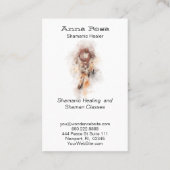 *~* Tribal Shamanic Dream Catcher Shaman Sacro Visitenkarte (Rückseite)