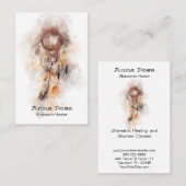 *~* Tribal Shamanic Dream Catcher Shaman Sacro Visitenkarte (Vorne/Hinten)