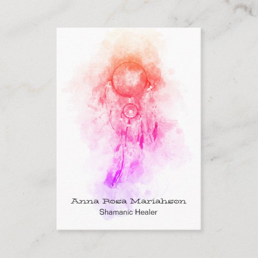 *~* Tribal Shamanic Traumfänger Heiliger Schamane Visitenkarte (Vorderseite)