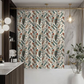 Tribal Shower Curtain Native Arrows and Feathers Duschvorhang