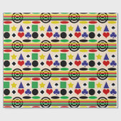 Tribal skandinavisches Muster Geschenkpapier (Flach)