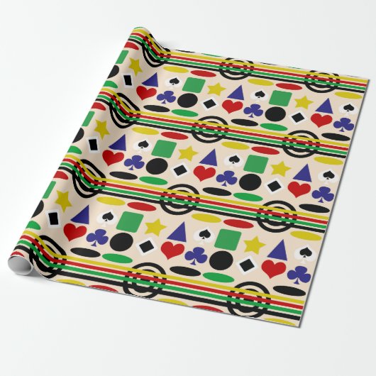 Tribal skandinavisches Muster Geschenkpapier (Ungerollt)