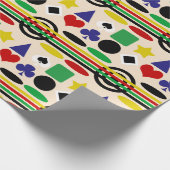 Tribal skandinavisches Muster Geschenkpapier (Ecke)