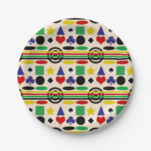 Tribal skandinavisches Muster Pappteller