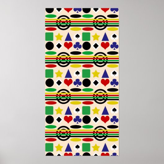 Tribal skandinavisches Muster Poster (Vorne)