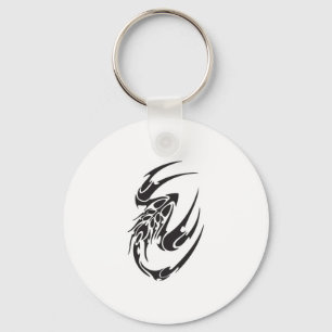 Tribal-Skorpion-Tätowierungsdesign Schlüsselanhänger