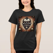 Tribal Skull Collection Tri-Blend Shirt (Vorderseite)