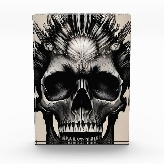 Tribal Skull Fotoblock (Vorderseite)