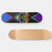 Tribal Skull Skateboard (Horizontal)