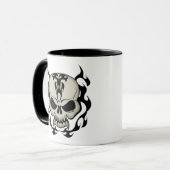 Tribal Skull Tasse (Vorderseite Links)