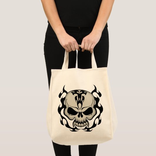 Tribal Skull Tragetasche (Vorderseite (Produkt))