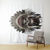 Tribal Skull Wandteppich (Beispiel)