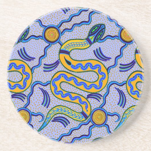 Tribal Snake Getränkeuntersetzer (Vorne)