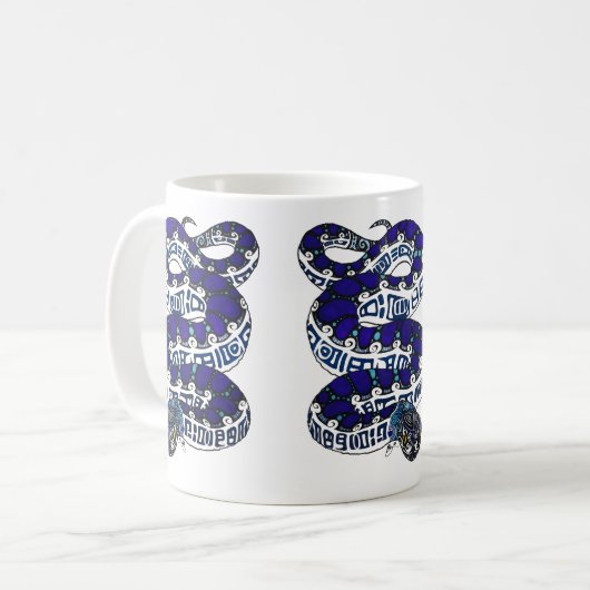 Tribal Snake Kaffeetasse (Vorderseite Links)