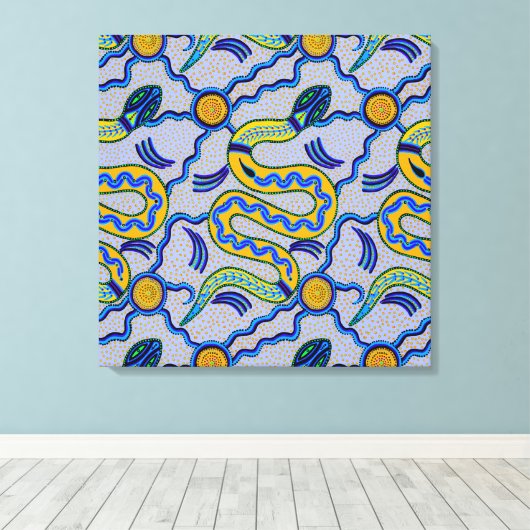 Tribal Snake Leinwanddruck (Insitu (Holzboden))