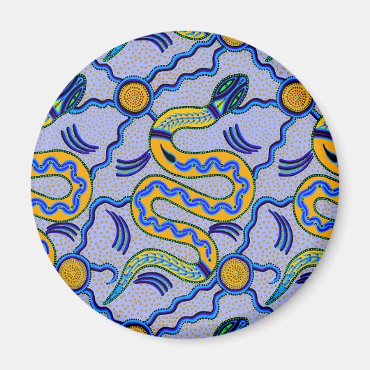 Tribal Snake Magnet (Vorne)