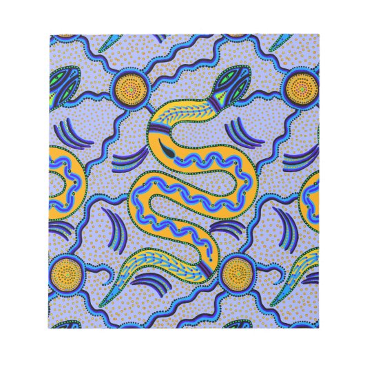 Tribal Snake Notizblock (Vorderseite)