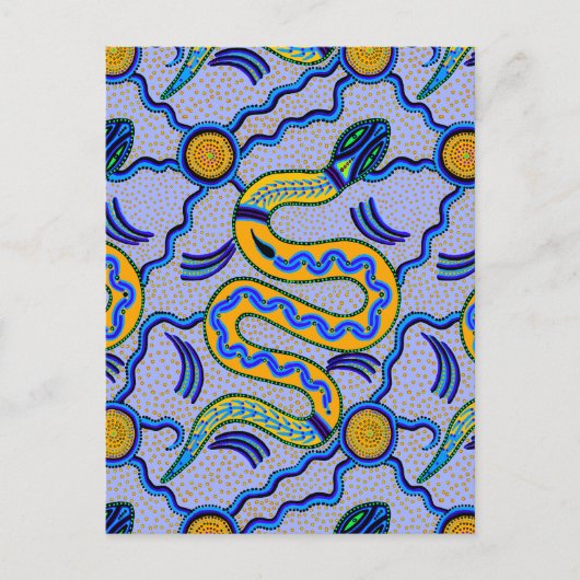Tribal Snake Postkarte (Vorderseite)