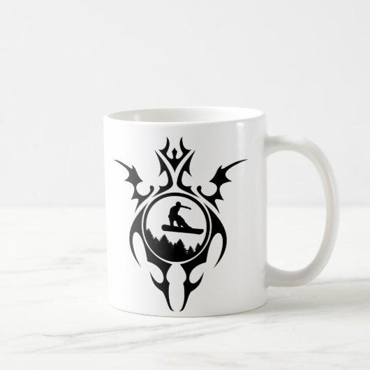 Tribal-Snowboard Kaffeetasse (Rechts)