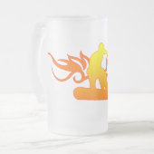 Tribal-Snowboard Mattglas Bierglas (Vorderseite Links)