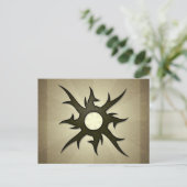 Tribal Solar Thorns Postcard Postkarte (Stehend Vorderseite)