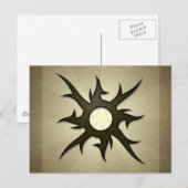 Tribal Solar Thorns Postcard Postkarte (Vorne/Hinten)