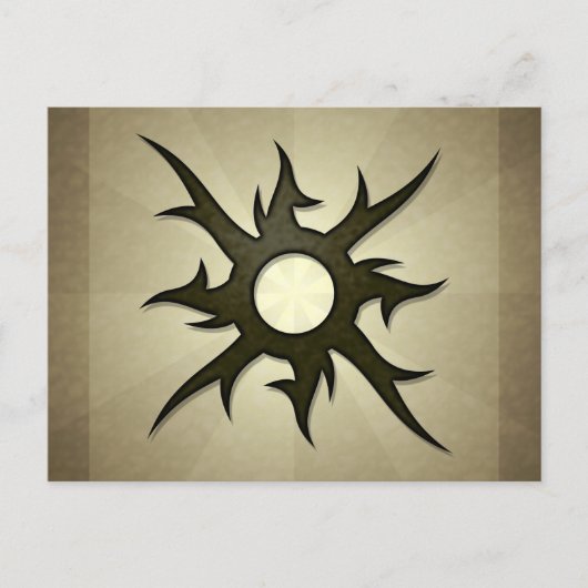 Tribal Solar Thorns Postcard Postkarte (Vorderseite)