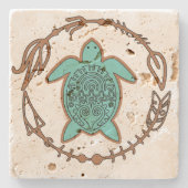Tribal Southwest Turtle Untersetzer (Vorderseite)