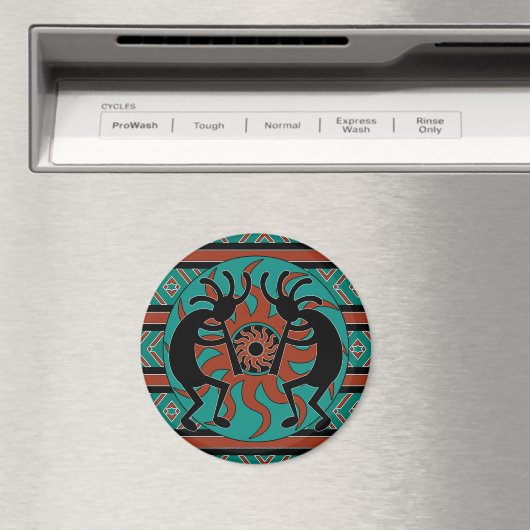Tribal Southwestern Design Kokopelli Magnet (In Situ (Geschirrspüler))