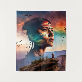 Tribal Spirit Art Wandteppich