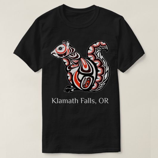 Tribal Squirrel Klamath Falls Oregon PNW Native Am T-Shirt (Design vorne)