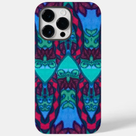 Tribal Stickerei Look Owl and Cat Case-Mate iPhone 14 Pro Max Hülle