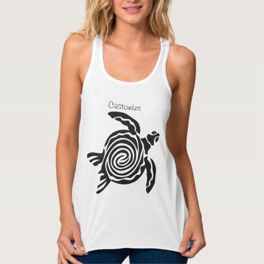 Tribal-Stil Schildkröte Thunder_Cove Tank Oben Top (Vorderseite)