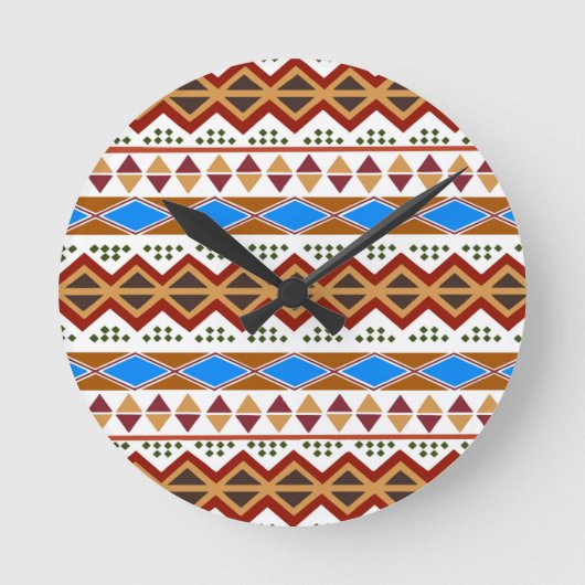 Tribal Story Runde Wanduhr (Vorderseite)