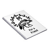 Tribal Strip Hyena Monogram Notizblock (Rechte Seite)